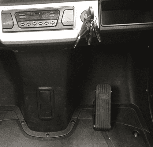 Fod gaspedal til Kabinescooter