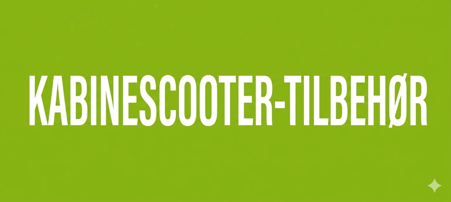 Tilbehør til Kabinescootere