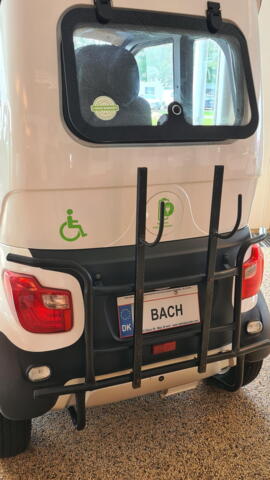 Rollatorholder til BACH kabinescooter