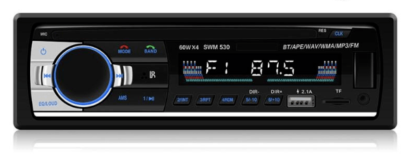 Radio med bluetooth musik & håndfri telefonopkald M.montering